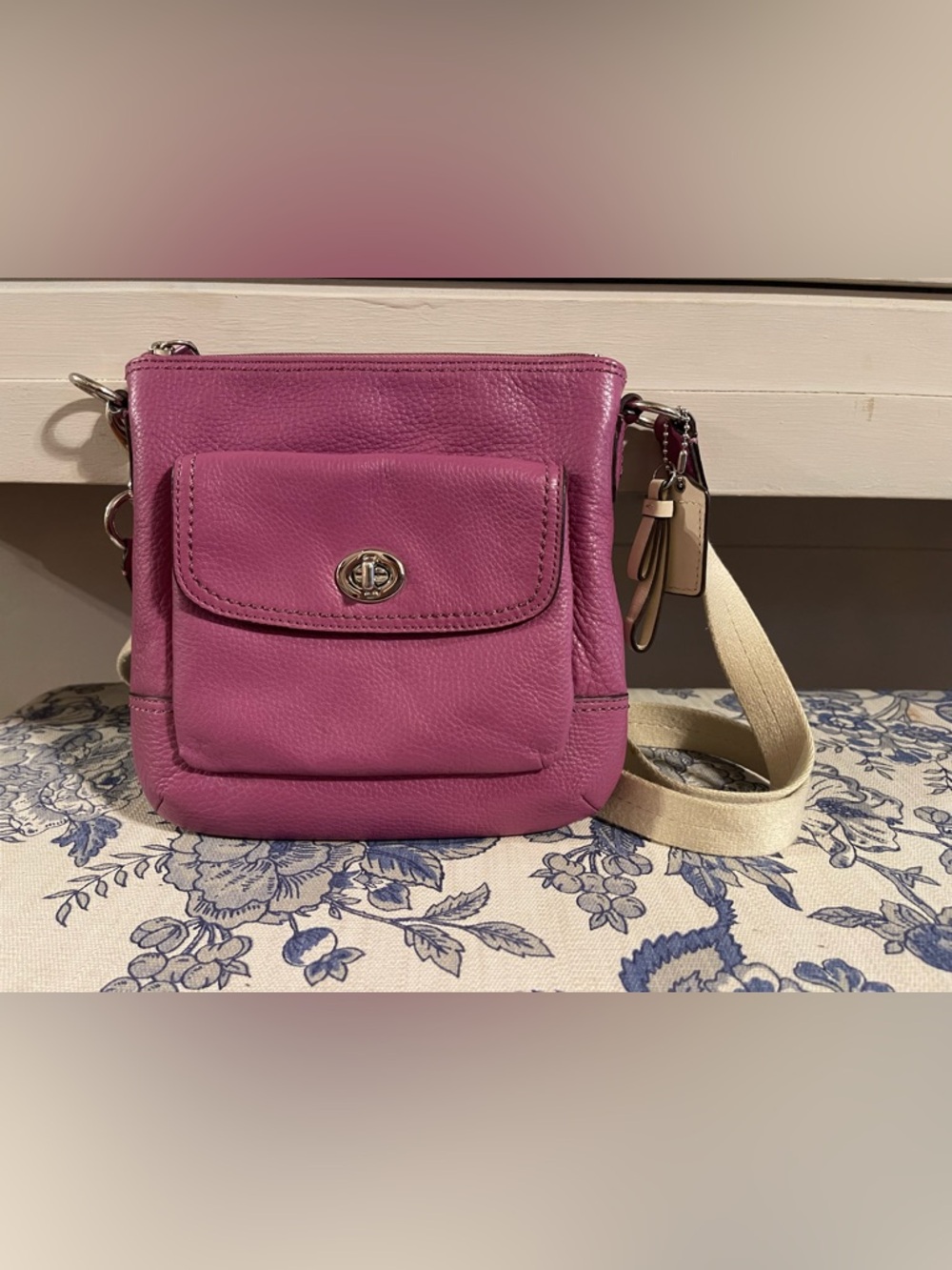 Coach Pebbled Leather Crossbody + Card Holder